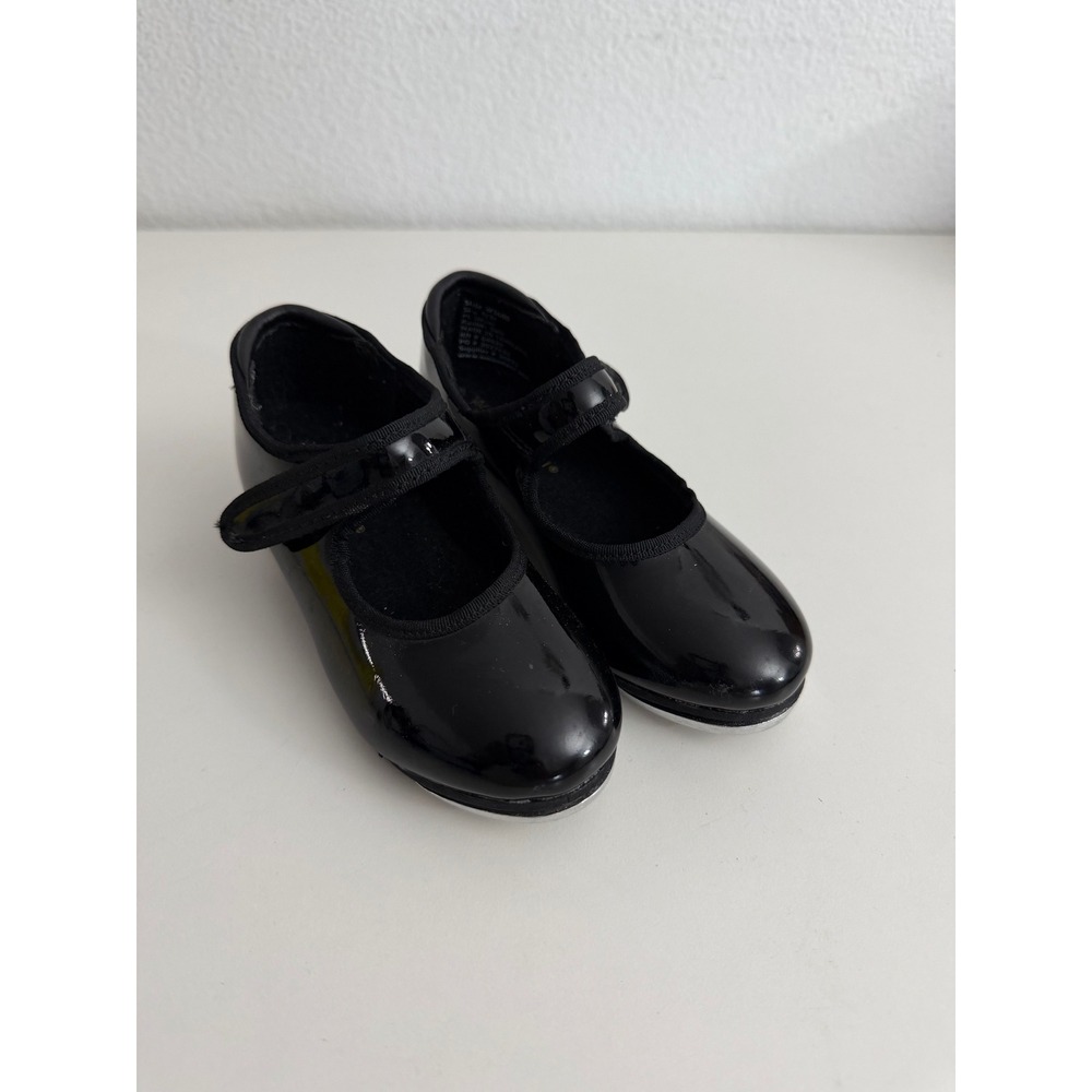 Weissman Kids Black Patent Mary Jane Tap Shoes W2600 Girls Size 9CM Dance Shoes